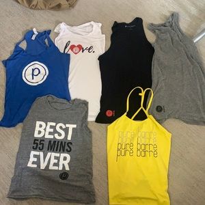 Six Pure Barre Tanks